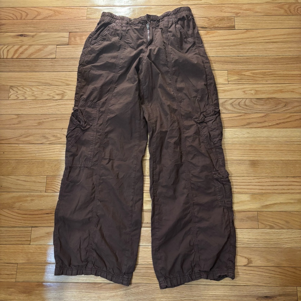 BDG Brown 100% Cotton Y2K Cargo Pants - Size Medium